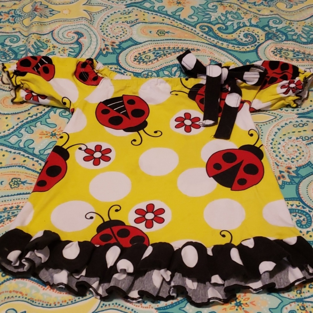 Bright sunny adorable Ladybug top